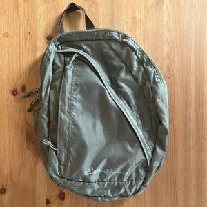 Eddie Bauer Green Sling Backpack
